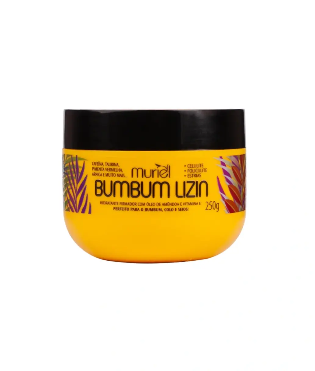 Muriel - Bumbum Lizin - Hidratante Firmador Oleo de Amendoas 250Gr (Net 9.81 Oz)