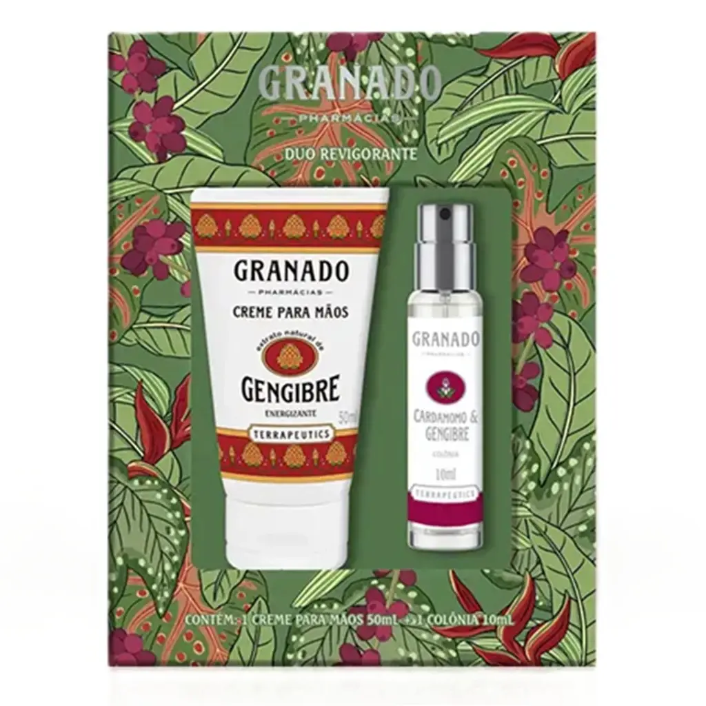 Granado - Terrapeutics - Kit Duo Revigorante Creme para Maos 50Ml e Colonia 10Ml