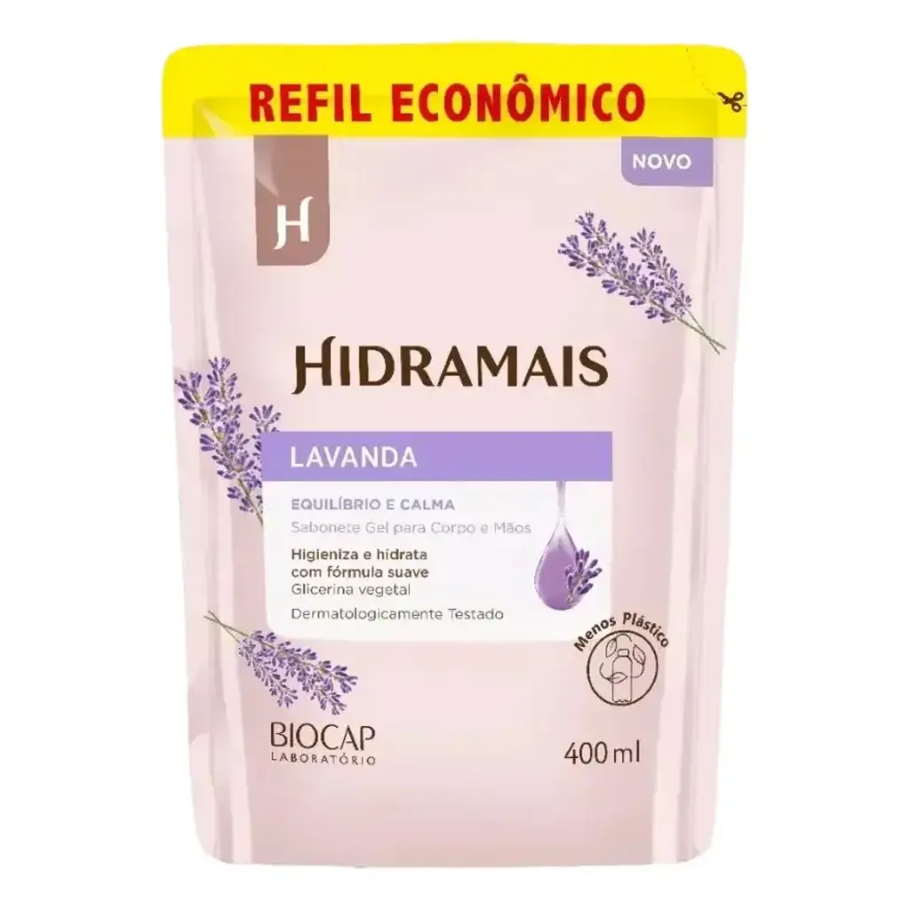 Hidramais - Tratamento Profissional - Lavanda - Sabonete Equilibrio Refill 400Ml