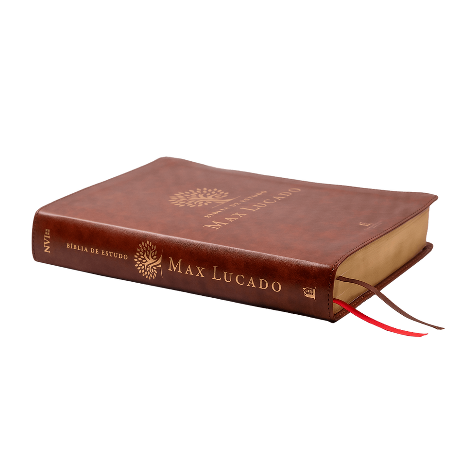 Thumbnail: Biblia de Estudo:  - Max Lucado: NVI - Capa: Couro Soft (Em Portugues do Brasil)