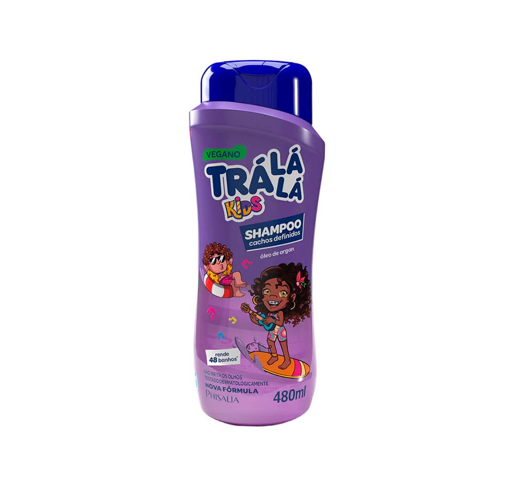 TraLaLa - Criancas (Cachos Definidos) - Shampoo Oleo de Argan 480Ml (16.23 FlOz)