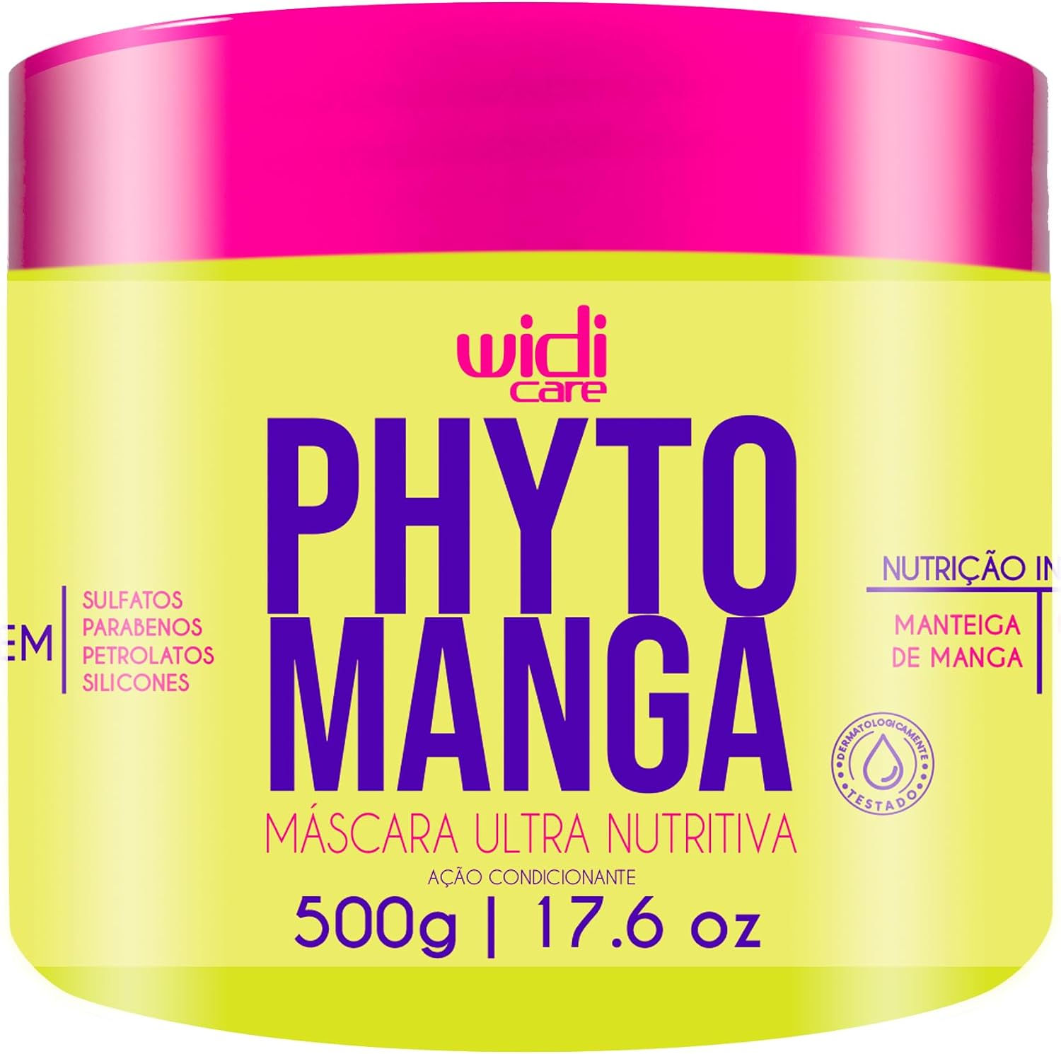WidiCare - Phytomanga - Mascara 500Gr - (Phytomango - Hair Mask 17.63Oz)
