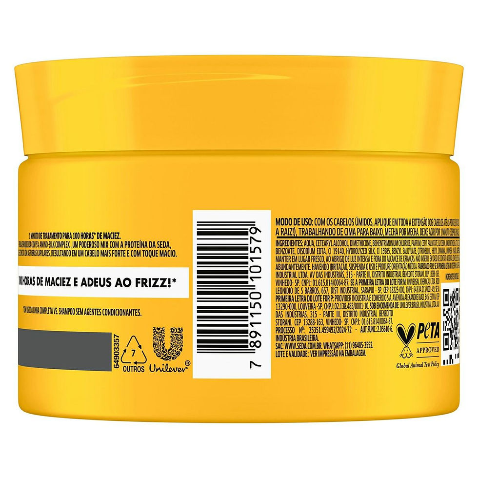 Thumbnail: Seda - Toque de Seda - Mascara para Tratamento 300Gr - (Treatment Mask 10.58Oz)