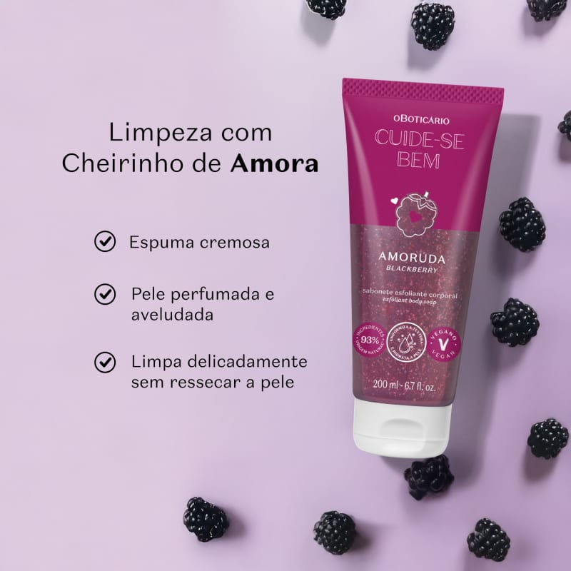 Thumbnail: Boticario - Cuide Se Bem - Amoruda - Sabonete Liquido Esfoliante Corporal 200Ml