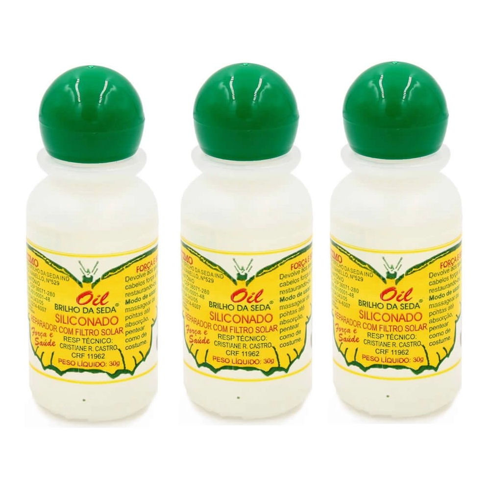 Brilho da Seda Tratamento Capilar Ampola Siliconado (3x30Ml) - Ampoule (3x1FlOz