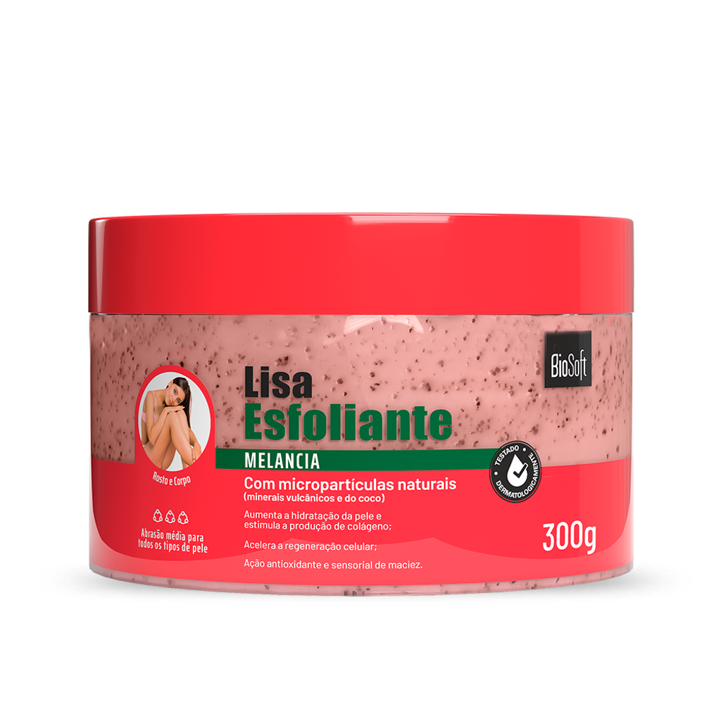 SoftHair - Lisa - Esfoliante Melancia 300Gr - (Watermelon Exfoliant 10.58Oz)