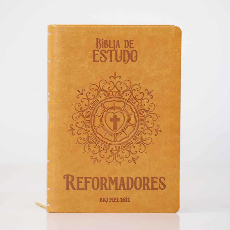 Thumbnail: Biblia de Estudo: Reformadores - BKJ 1611 - Encardenacao: Flexivel em Couro