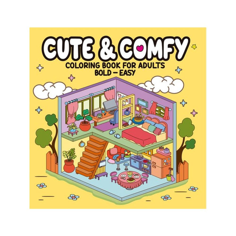 Livro de Colorir: Cute & Comfy - Coloring Book for Adults - Bold Easy - Camelot