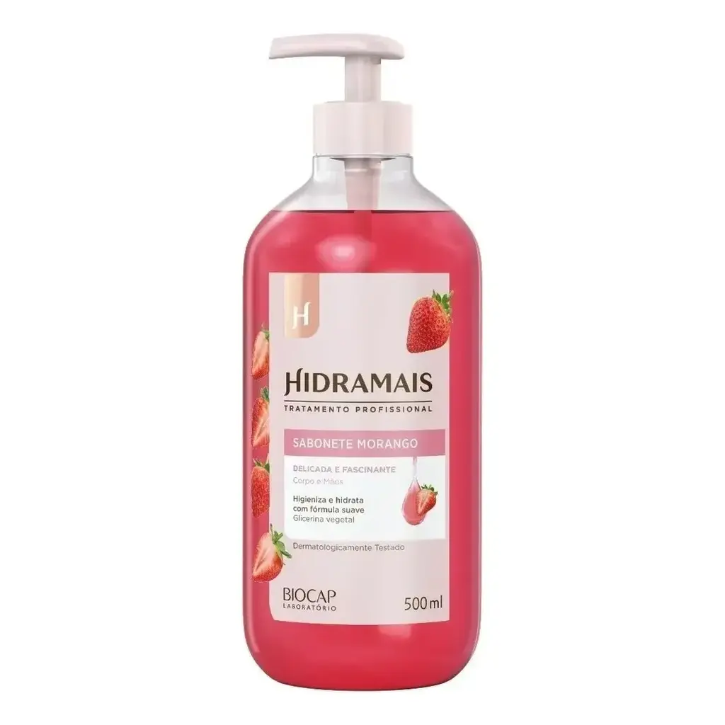 Hidramais -Tratamento Profissional - Morango Sabonete Delicada 500Ml (16.91FlOz)
