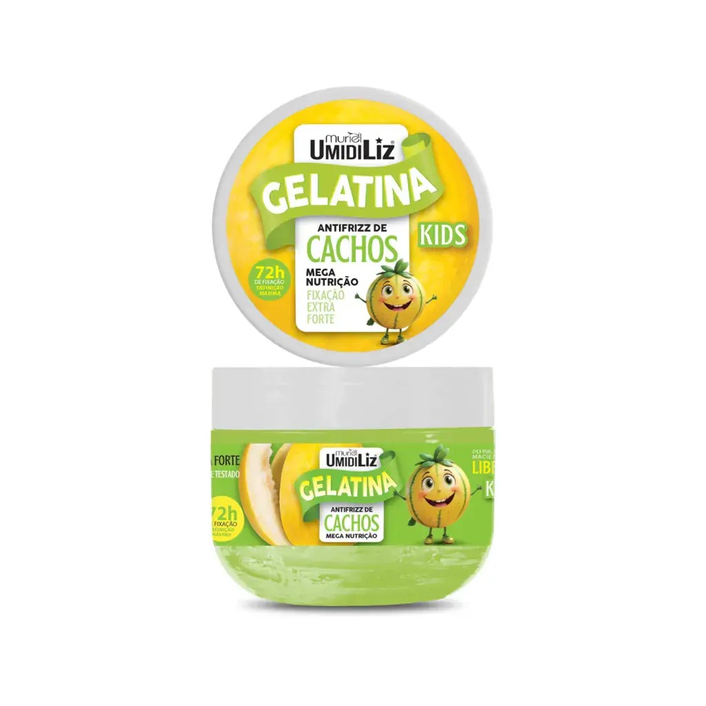 Muriel - UmidiLiz Cachos Kids - Melao - Gelatina Ativadora   500Gr  - (17.63Oz)