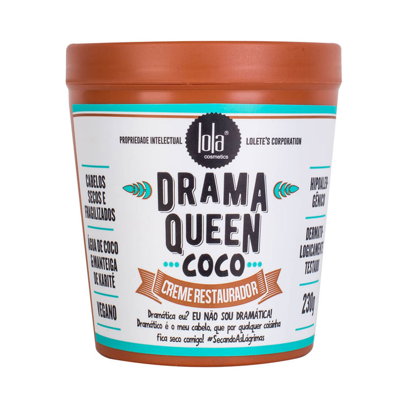 Lola from Rio - Drama Queen Creme Restaura Coco 230Gr (Restorative Cream 8.11Oz)