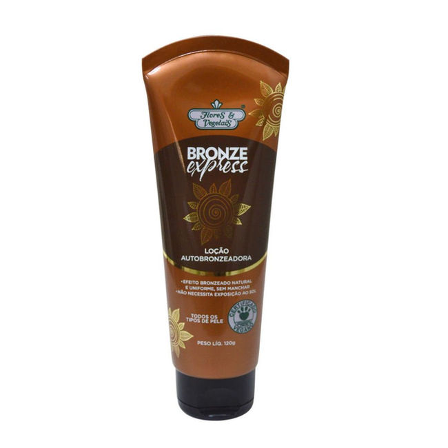 Flores e Vegetais - Bronze Express - Locao Autobronzeadora 120Gr (4.23Oz)