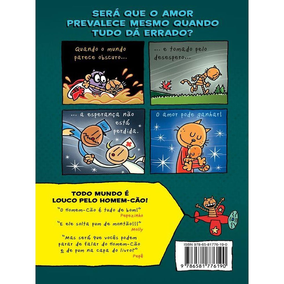 Thumbnail: Livro em Quadrinhos: O Homem-Cao: Mamae dos Ventos Uivantes - Vol. 10 - D Pilkey
