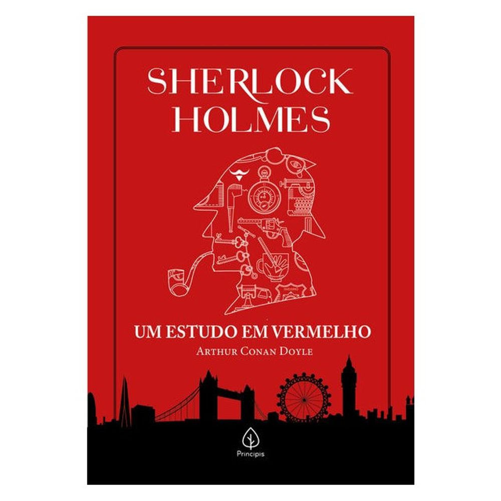 Livro: Sherlock Holmes: um Estudo em Vermelho - Arthur Conan Doyle (Portugues)