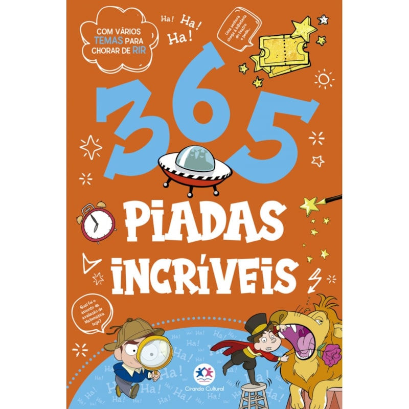 Livro de Atividades: 365 Piadas Incriveis - Ciranda Cultural (Portugues Brasil)