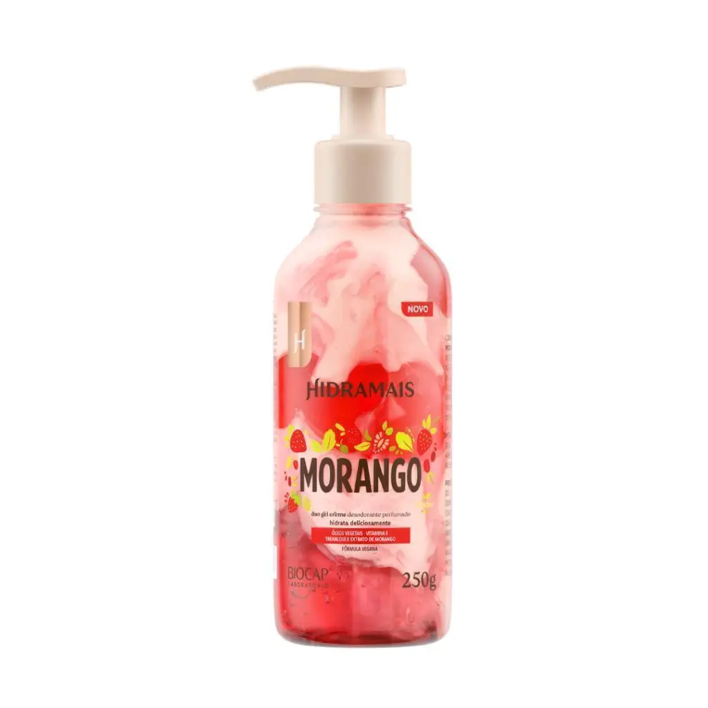 Hidramais - Morango - Hidratante Duo Gel 250Gr - (Duo Gel Moisturizer 8.82Oz)