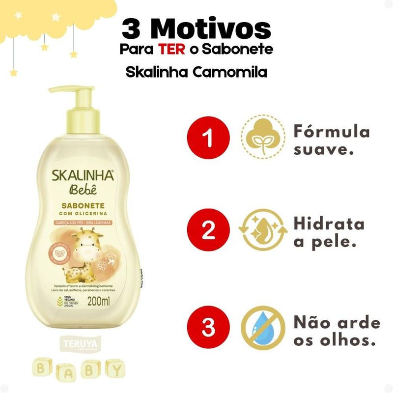 Thumbnail: Skala - Sabonete Liquido Glicerina Bebe 200ML - Baby Liquid Soap 6.76FlOz