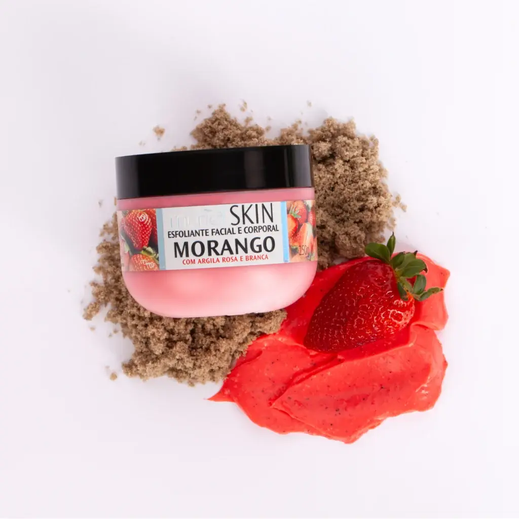 Muriel -Skin Esfoliante Facial e Corporal Morango 250Gr (Strawberry Scrub 8.8Oz)