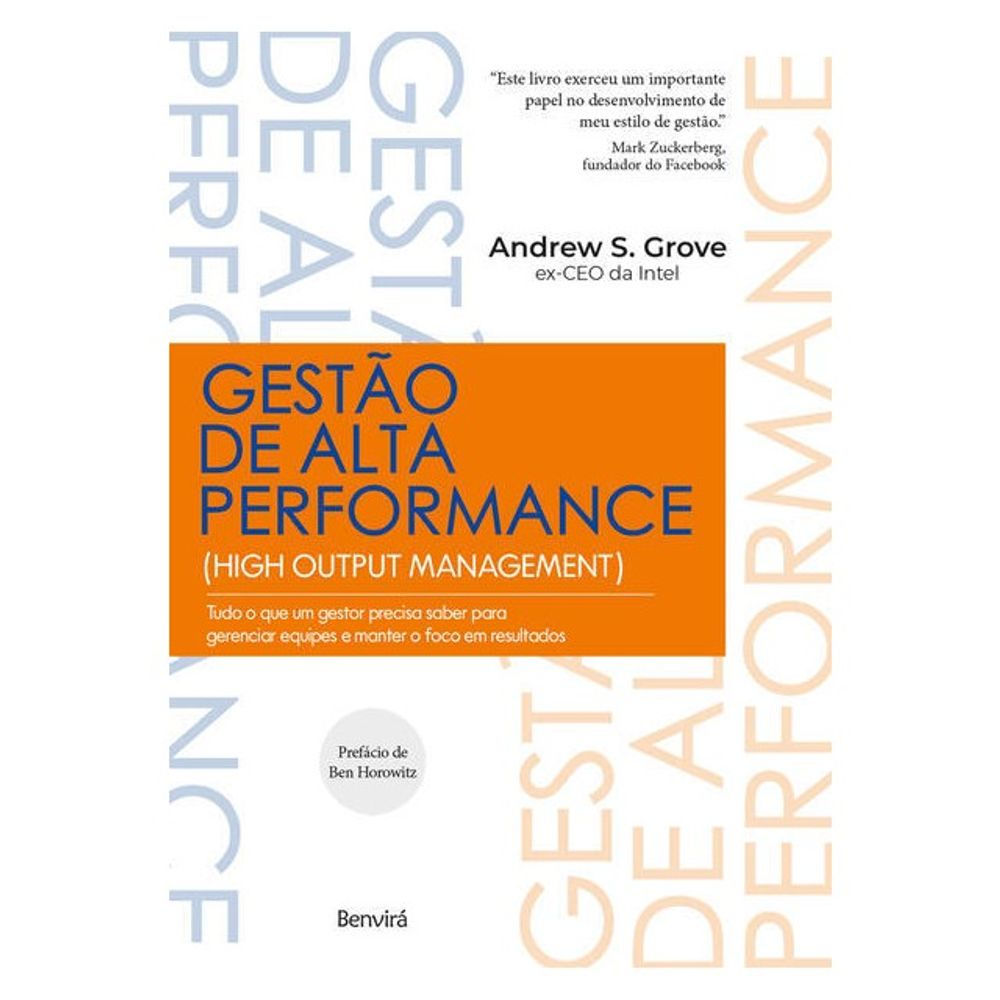 Livro: Gestao de Alta Performance -  Andrew S. Grove (Em Portugues do Brasil)