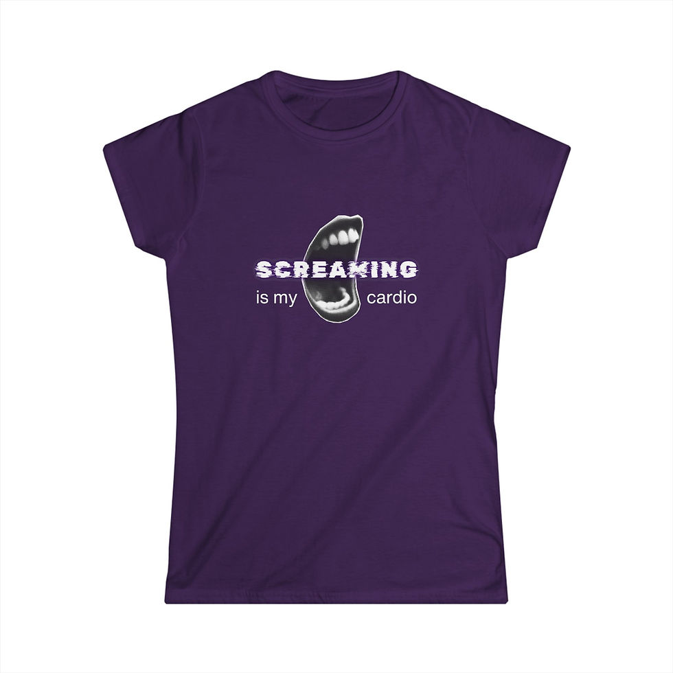 Thumbnail: Screaming is my Cardio T-shirt