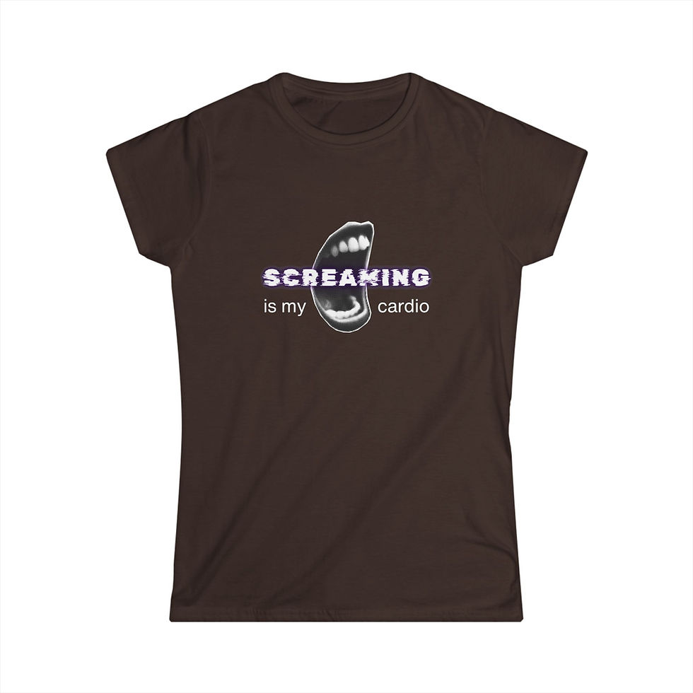Thumbnail: Screaming is my Cardio T-shirt