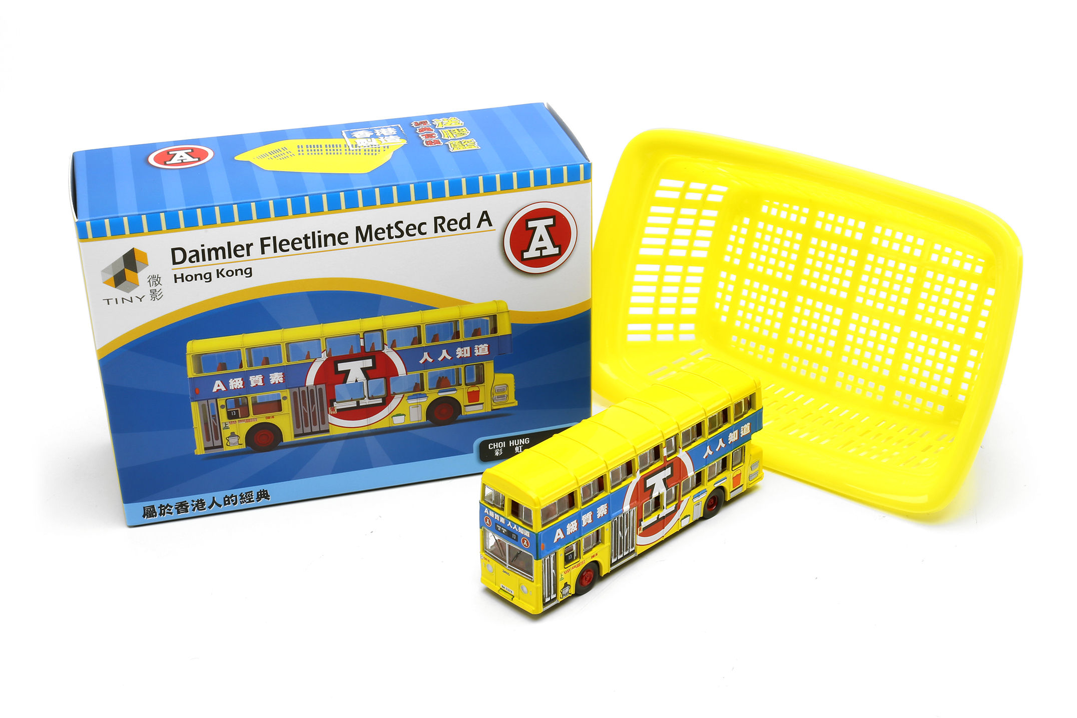 Tiny City 香港 二階建てバス ダイムラーフリートライン(圓頂寶) 紅A