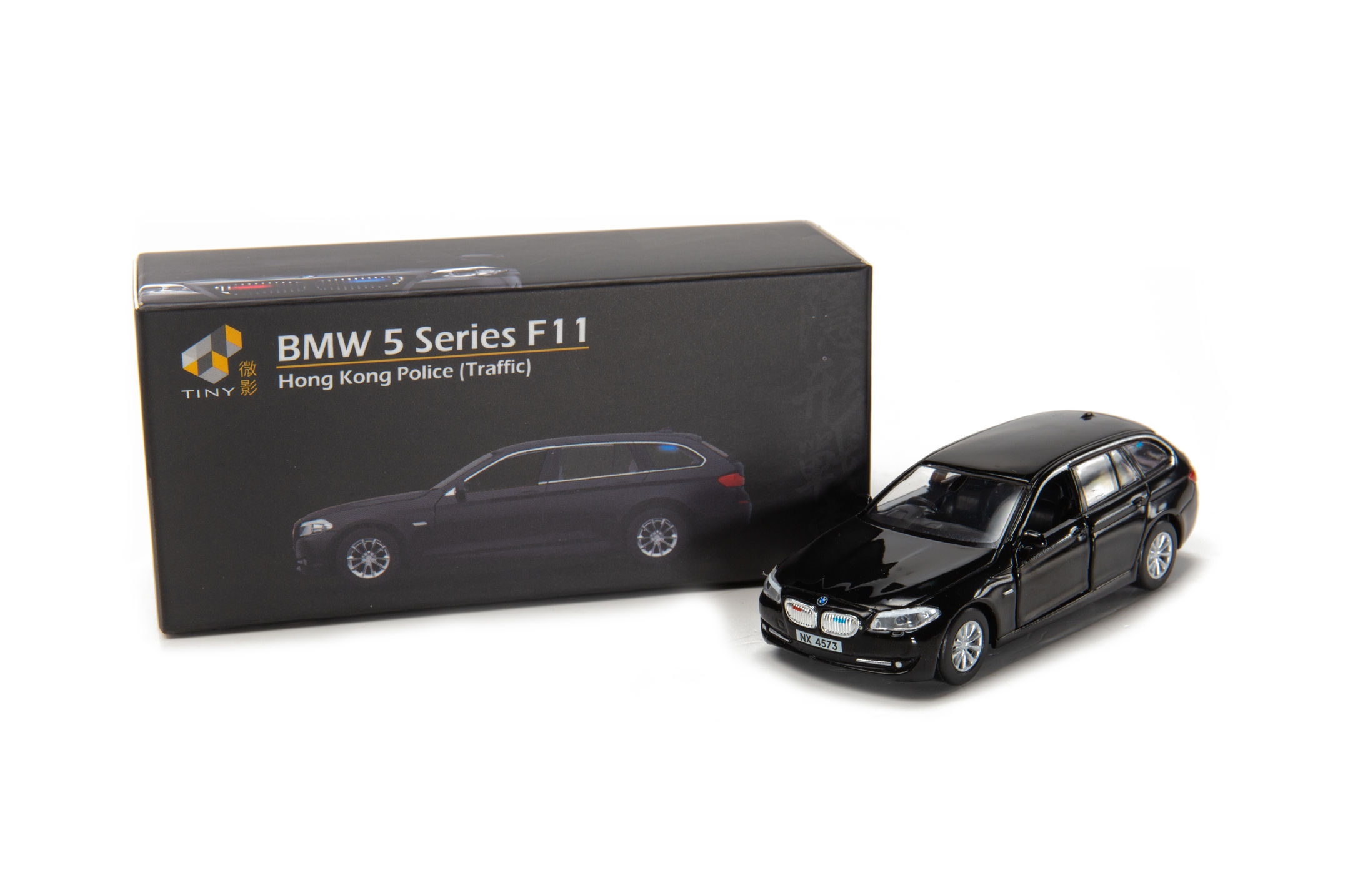 Tiny City BMW シリーズ F11 香港警察交通部車両 ブラック (NX4573)