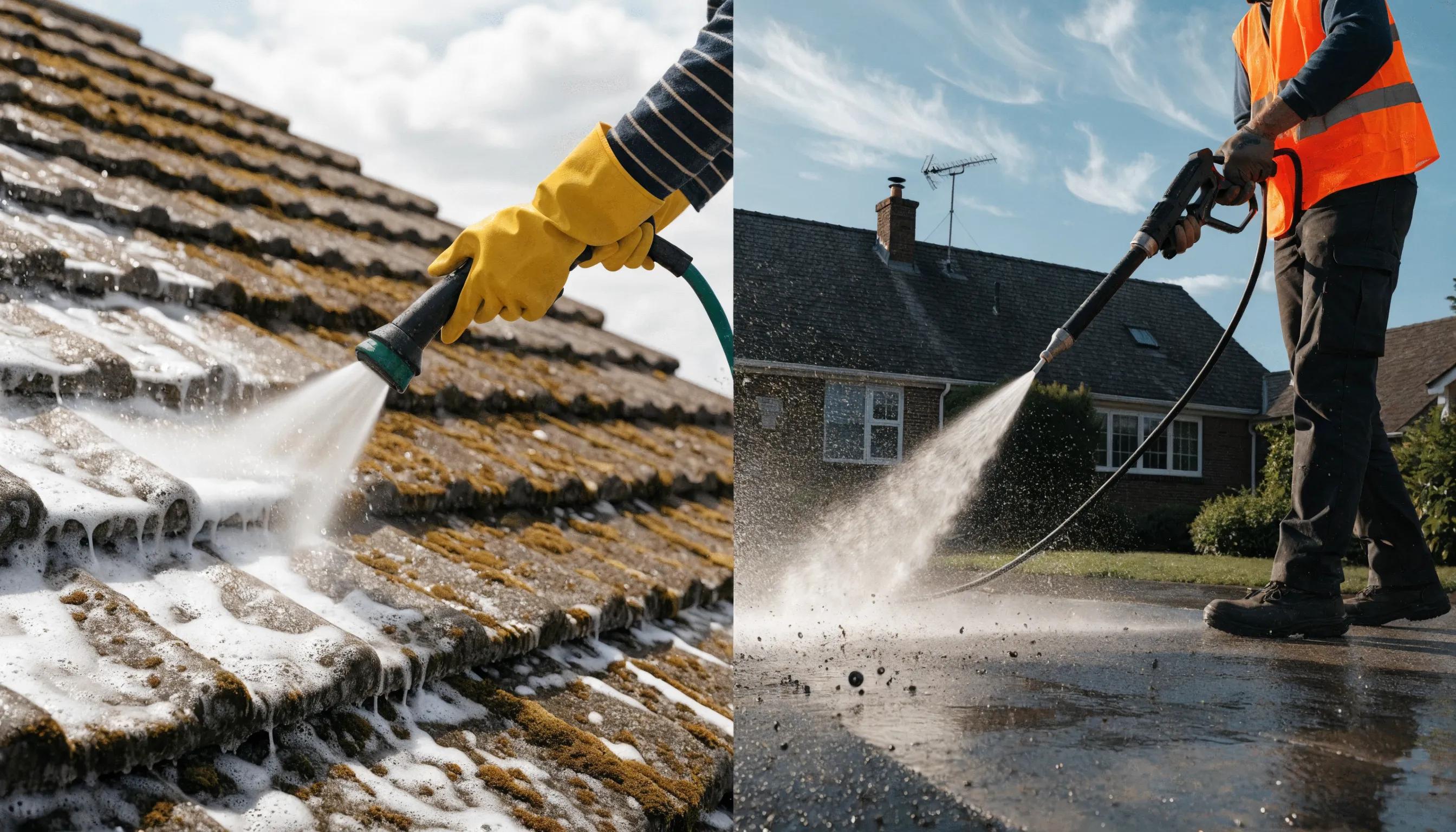 Soft Washing vs. Pressure Washing: Choosing the Right Method for Your Morris County Property