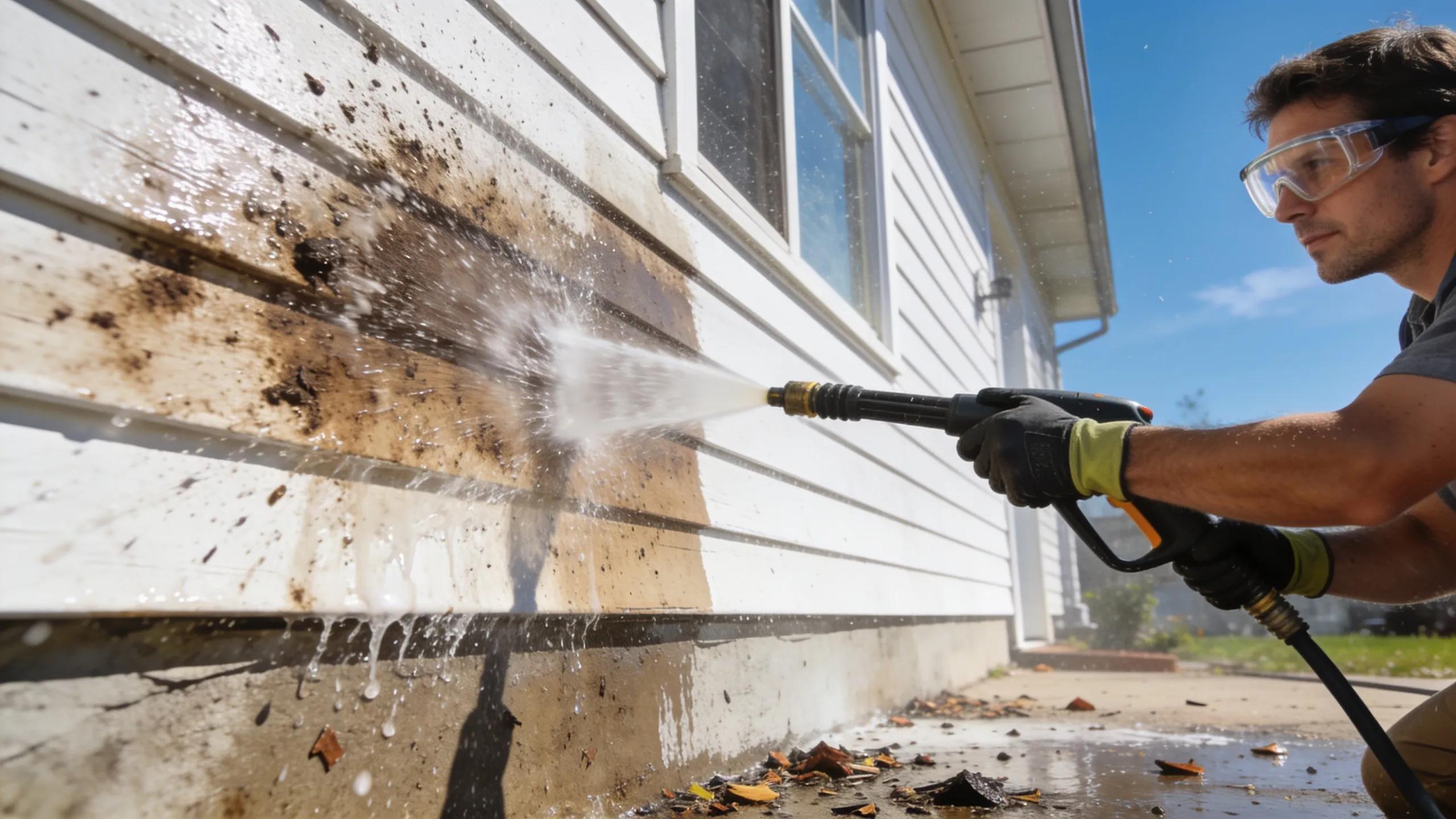 How to Power Wash a House Safely Without Damaging the Siding