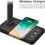 Thumbnail: Multifunctional LED Desk Lamp with Wireless Charger, USB Charging Port