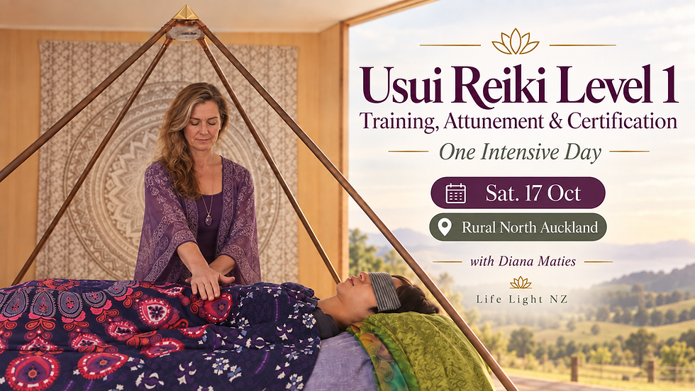 USUI REIKI LEVEL 1 TRAINING, ATTUNEMENT & CERTIFICATION