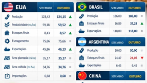 USDA eleva produtividade de soja e milho dos EUA e estoques vêm acima do esperado pelo mercado