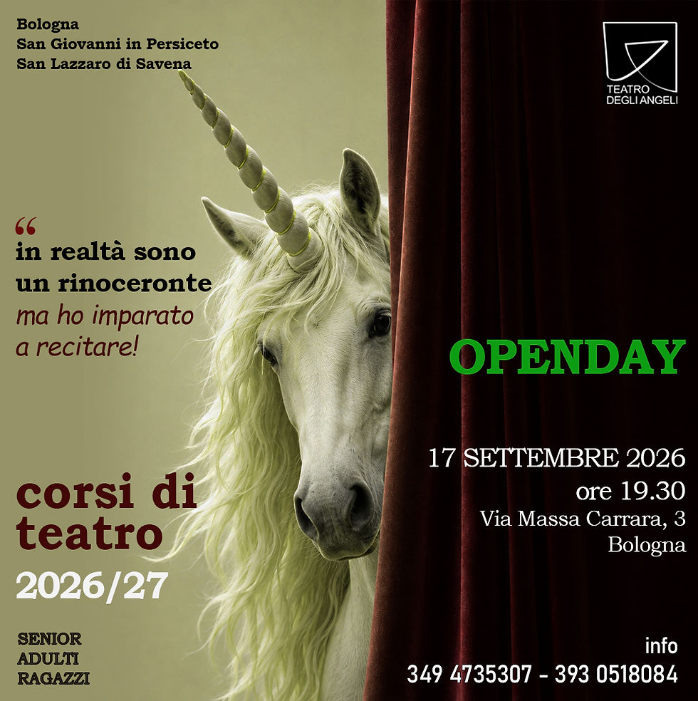 OPENDAY 17 SETTEMBRE 2026 ore 19.30