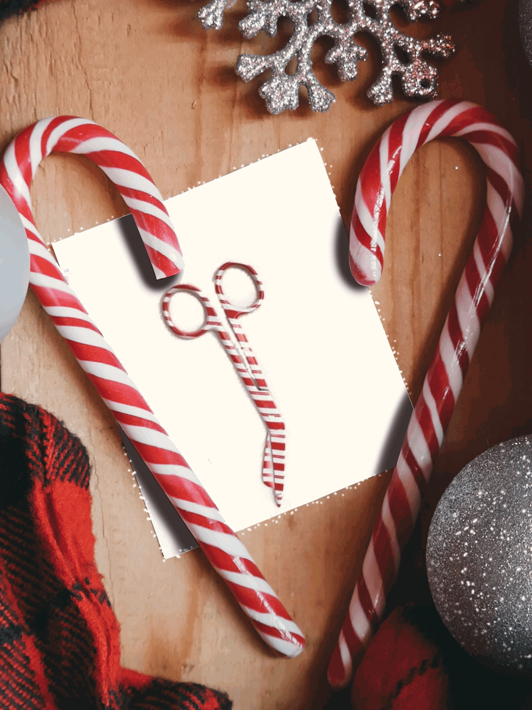 Candy Cane 5 5" scissors🍭🎄 Vettechstuff