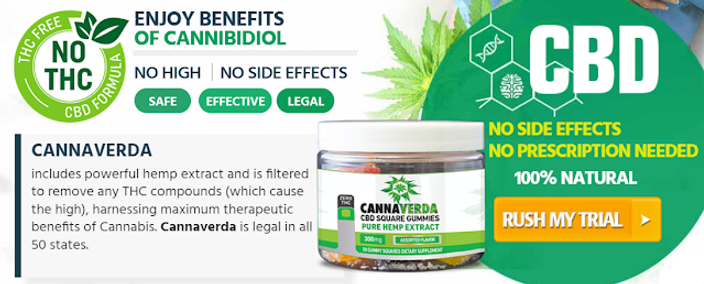 Cannaverda CBD Gummies - Uses, Benefits, Side Effects, And More!