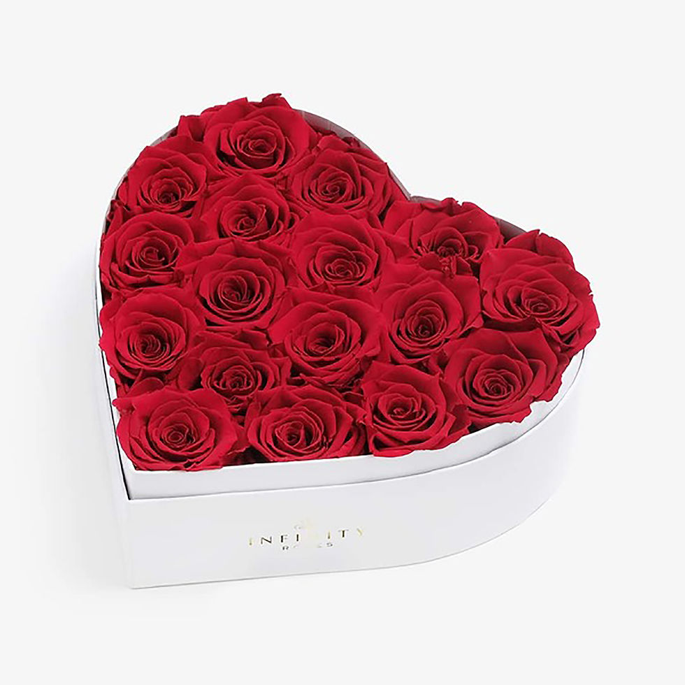 Thumbnail: Heart Box Rose Arrangements