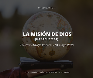 LA MISIÓN DE DIOS