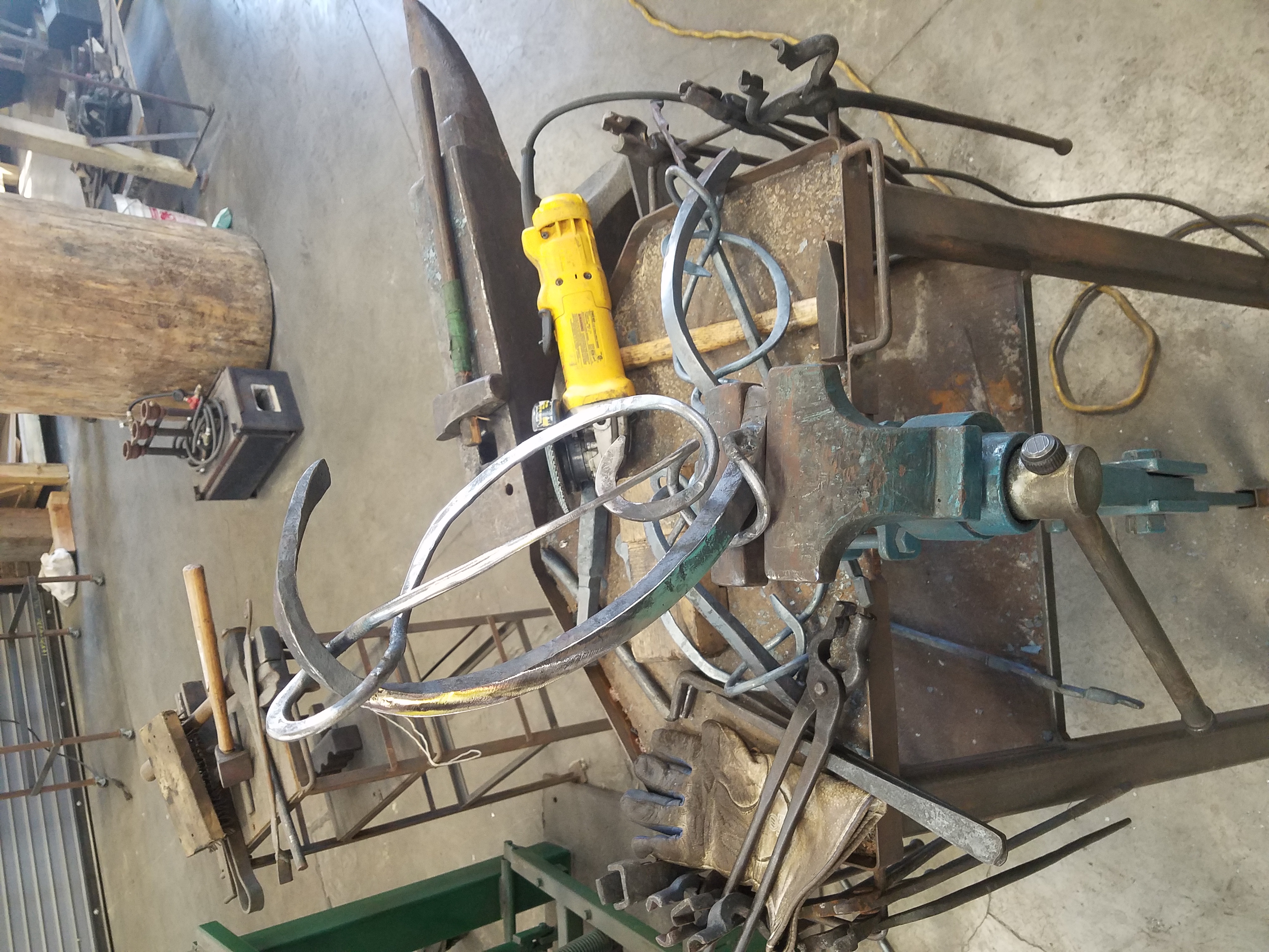 Treble cleft in progress