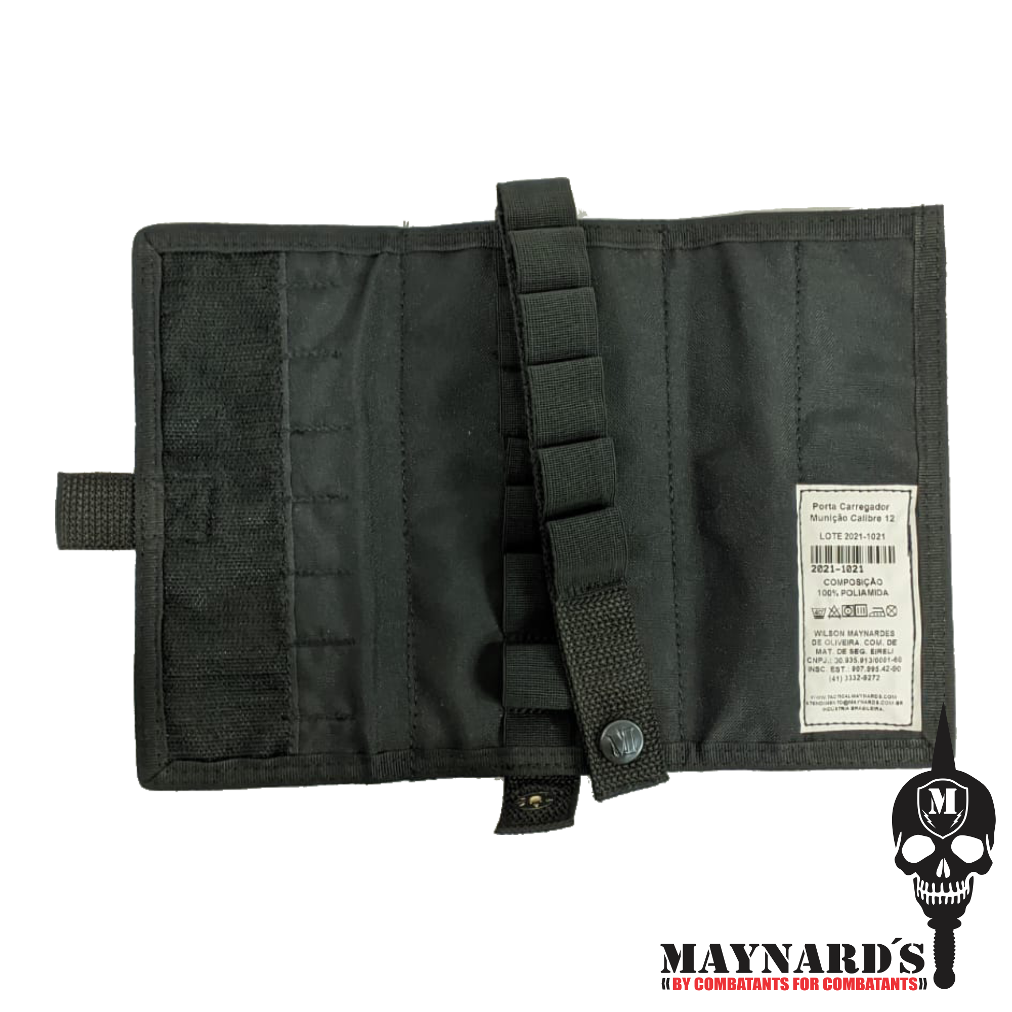 Porta Carregador, Munição de Calibre 12 (18 UNIDADES) - PRETO