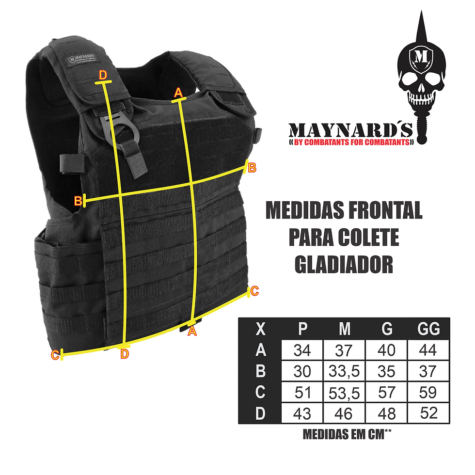 Miniatura: Colete Modular Gladiador em Cordura 1000 - PRETO