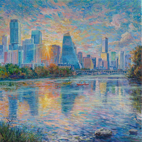 Austin paintings, Colorado river