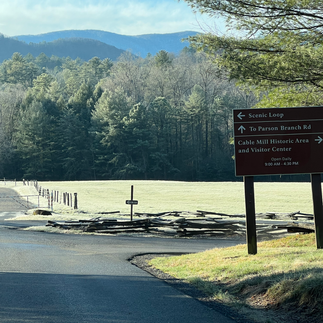 mountain views at Cades Cove