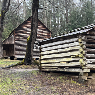 log cabin at Cades Cove