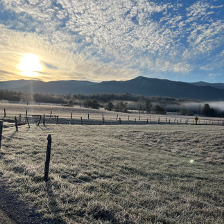 mountain views at Cades Cove