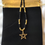 Thumbnail: Obsidian Beaded Pentagram Necklace with Velvet Gift Pouch