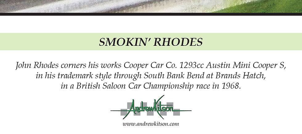 Thumbnail: "Smoking Rhodes " John Rhodes Austin Mini Cooper S- Brands Hatch
