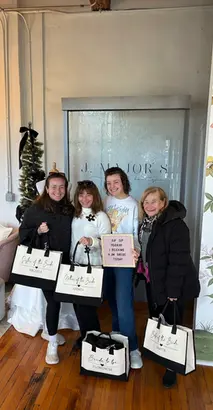 Flo found her wedding dress in Charlotte NC