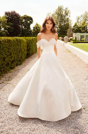 Paloma Blanca wedding dress 5031 showcased at J. Major's Charlotte NC