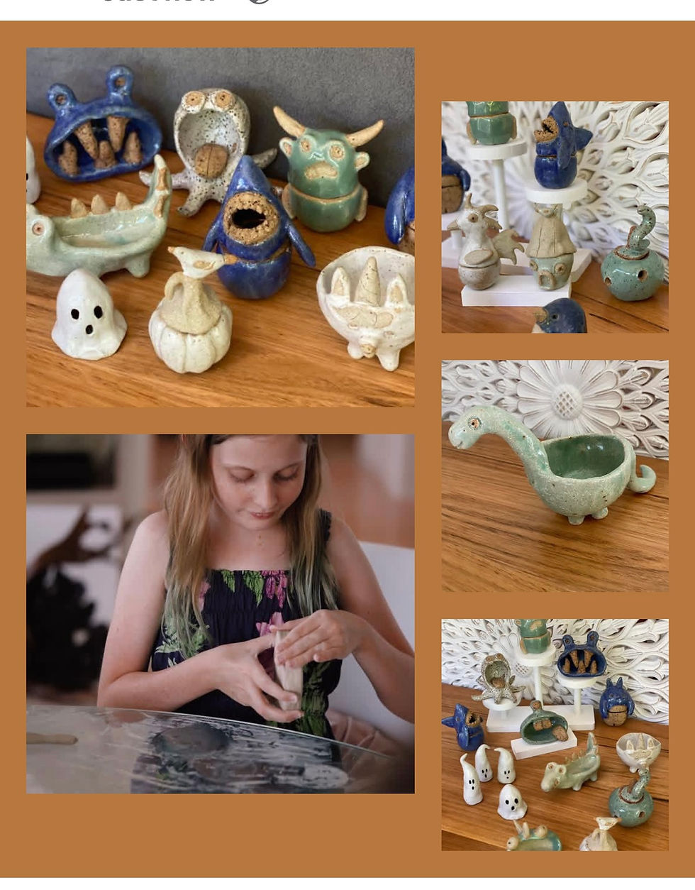 Broadbeach - Kid’s myths n monsters pottery class, parents welcome to join for the cost of an additional kid’s ticket