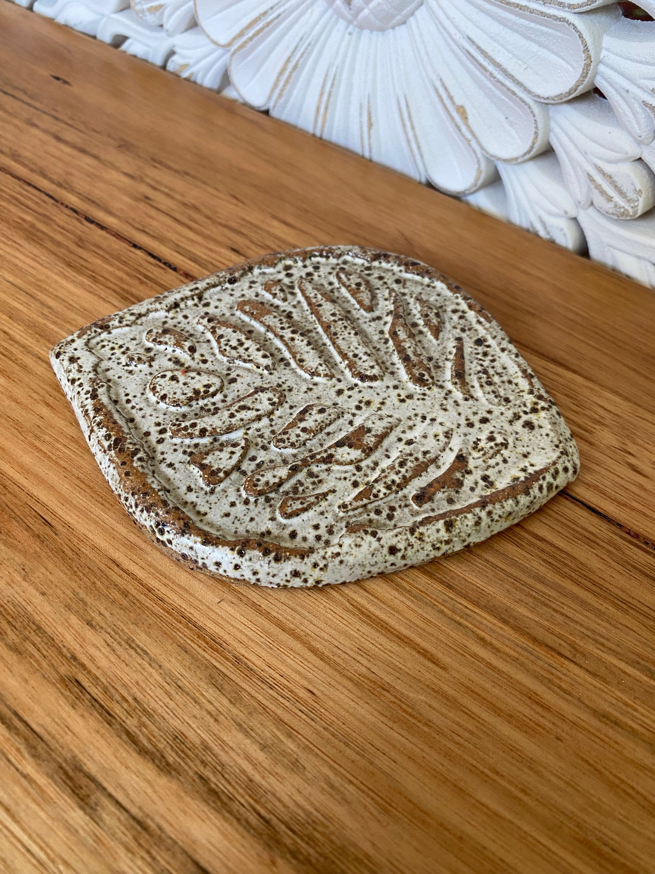 Volcanic White Soap Dish